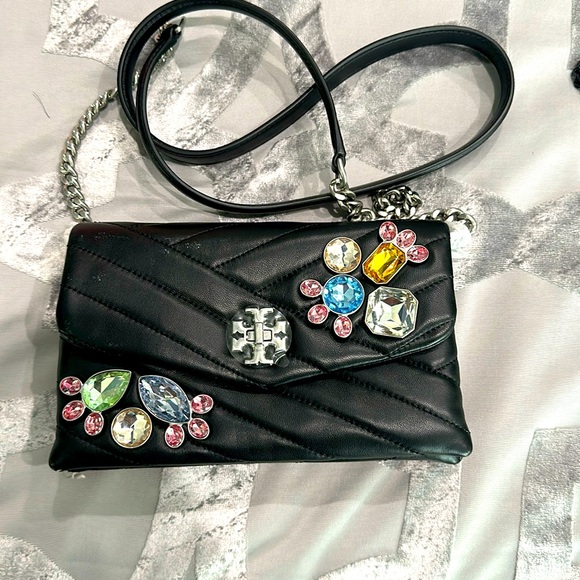 BNWT!! TORY BURCH. SMALL Chevron leather bag - Picture 1 of 6